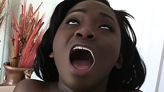 Black slut Osa Lovely fucks and gets a big facial