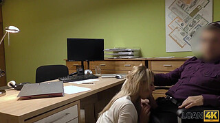 LOAN4K. Naughty Nathaly Gives Her Shaved Pussy To A Loan Officer