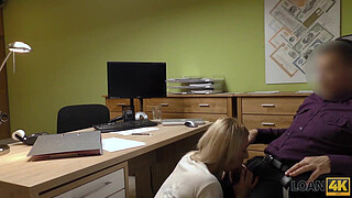 LOAN4K. Naughty Nathaly Gives Her Shaved Pussy To A Loan Officer