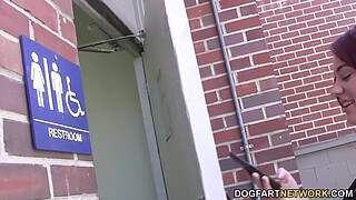 Jessica Ryan cheats her boyfriend in a gloryhole