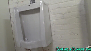 Ass fucked gloryhole slut