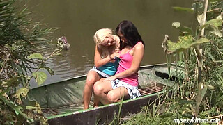 Teens Jeanine and Diana toy twats