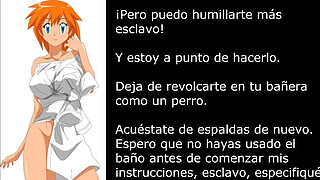 Misty Pokémon (Femdom/Hentai/Bathtube/Humiliation/Pissplay) Spanish