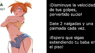 Misty Pokémon (Femdom/Hentai/Bathtube/Humiliation/Pissplay) Spanish