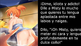 Misty Pokémon (Femdom/Hentai/Bathtube/Humiliation/Pissplay) Spanish