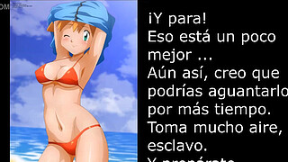 Misty Pokémon (Femdom/Hentai/Bathtube/Humiliation/Pissplay) Spanish