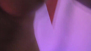 Amateur teen gets tits cumshot at work