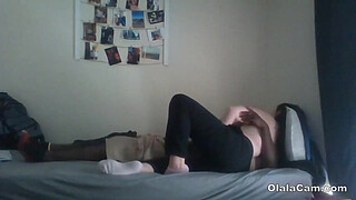 Extraordinary interracial huge dick couple fucking all positions on OlalaCam