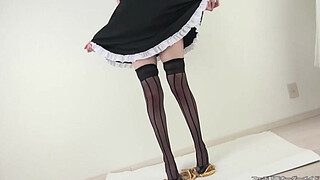 Foodcrush A woman steps on a hamburger with stockings