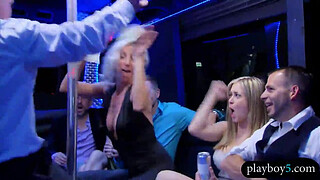 Swinger couple visit the swingers house where they orgy fuck