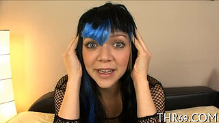 Explicit facial ejaculation