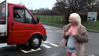 PORNXN Mature Blonde Public Pissing