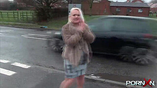 PORNXN Mature Blonde Public Pissing