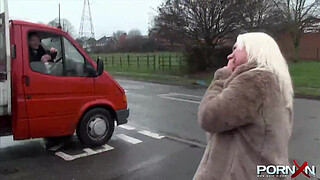 PORNXN Mature Blonde Public Pissing
