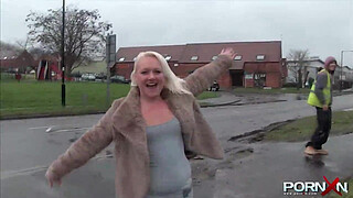 PORNXN Mature Blonde Public Pissing