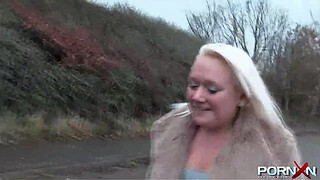 PORNXN Mature Blonde Public Pissing