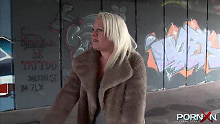 PORNXN Mature Blonde Public Pissing