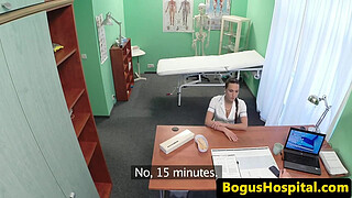 Eurobabe nurse slammed deeply by doctor