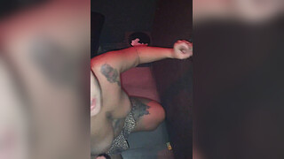 Young redhead gets cumshot in the face by two old men in gloryrole at the swingers club