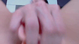 Solo Girl Has Milky Orgasm