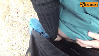 Real Amateur Public Sex in Cold Autumn Day - Vortexonline
