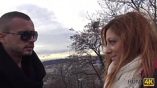 HUNT4K. I hunted a hot chick next to her bf