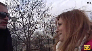 HUNT4K. I hunted a hot chick next to her bf