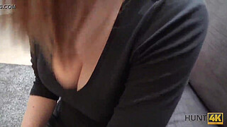 HUNT4K. I hunted a hot chick next to her bf