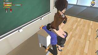Femdom Teacher Spanks and Pisses on you in Class