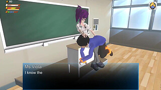 Femdom Teacher Spanks and Pisses on you in Class