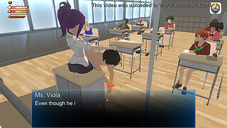 Femdom Teacher Spanks and Pisses on you in Class