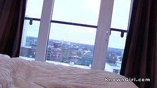 Amateur girlfriend in lingerie fucks her man pov