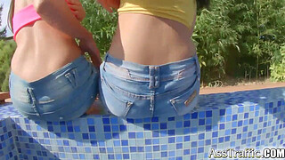 AssTraffic Anal threesome with 2 hot teen chicks