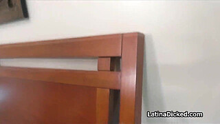 Big tit Latina lingerie MILF cocked hard