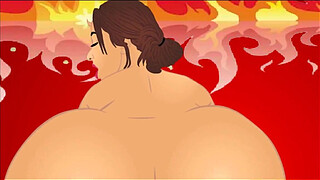Pawg queen Big ass white girl as Hellcat, a hardcore butt fucking nympho in her first hentai anime