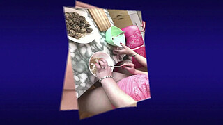 Two girls Old adult mature MILF and young girl virgin in sexy T shirt without panties bra in kitchen kissing and prepare homemade Raffaello dessert. Lesbians Nudists Big butt Perfect ass Big natural tits Hairy pussy Milf Shaved pussy girl. Sex Porno Real