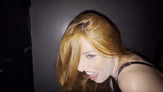 I went to a swingers club and let two strangers into the booth to fuck me in front of my cuckolded husband. EVERYTHING IN THE RED.