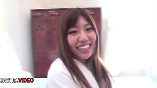 Hardcore Shaved Pussy Teen Chisa Hoshino Gets Fingered and Fucked Deeply In Both Tight