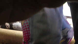 Sexiest Spandex, Cheerful Leggings Off, Dirty Feet, Sexiest Ass Strip Show