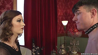 Femdom makes slave fuck her