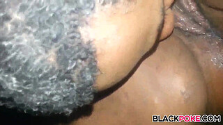 Black BBW gets pussy eaten