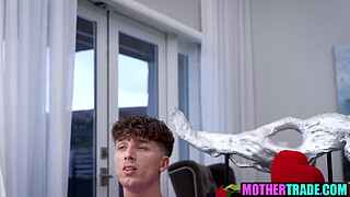 Valentine's day stepmom and stepson foursome fuck | Taboo old & young