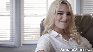 Muscular Derrick Pierce drilled his big cock in and out into the wet pussy of blonde Kenna James