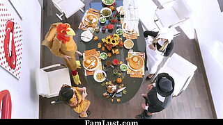 Family Holiday Dinner Turns Into Orgasmic Session - Famlust
