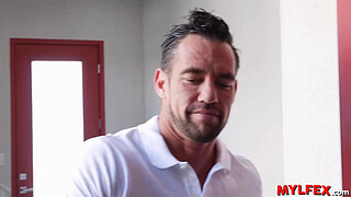 Mylfex - Grateful Assistant Milf Thanking the Handsome Utility Guy
