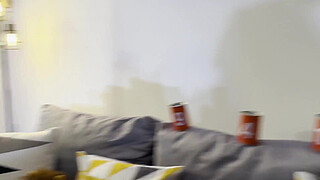 Handjob Challenge with a Twist in Sexy Satin Nighties to play Mini Golf to Stroke a Cock