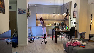 Handjob Challenge with a Twist in Sexy Satin Nighties to play Mini Golf to Stroke a Cock