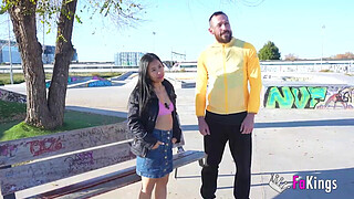 The asian latina Lore Hot wants to eat a good iberian saussage x2 in a threesome