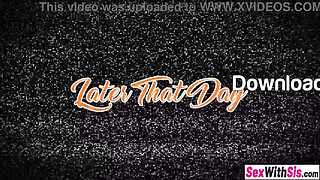 Big ass stepsister and her Asian big ass friend get her stepbro to pound their teen pussies