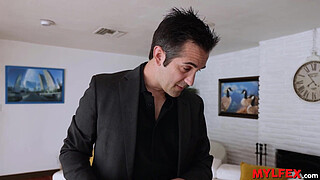 Asian Housewife Anal Drilled by the Debts Inspector